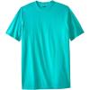 imageKingSize Mens Big ampamp Tall ShrinkLess Lightweight LongerLength Crewneck TShirtTidal Green