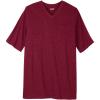 imageKingSize Mens Big ampamp Tall ShrinkLess Lightweight LongerLength VNeck TShirtRich Burgundy