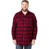 imageKingSize Mens Big ampamp Tall Signature Plaid Flannel ShirtRich Burgundy Plaid