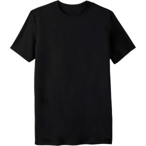 imageKingSize Mens Big ampamp Tall No Sweat LongerLength Short Sleeve Crewneck TeeBlack
