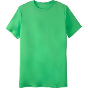 imageKingSize Mens Big ampamp Tall No Sweat LongerLength Short Sleeve Crewneck TeeElectric Green