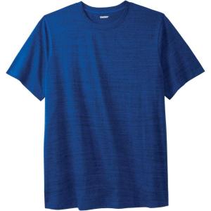 imageKingSize Mens Big ampamp Tall ShrinkLess Lightweight Crewneck TShirtCobalt Marl