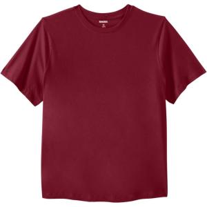 imageKingSize Mens Big ampamp Tall ShrinkLess Lightweight Crewneck TShirtRich Burgundy