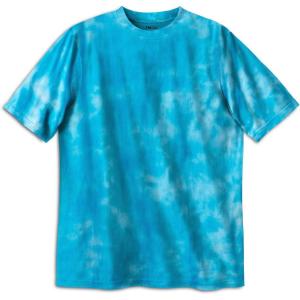 imageKingSize Mens Big ampamp Tall ShrinkLess Lightweight Crewneck TShirtRoyal Blue Marble