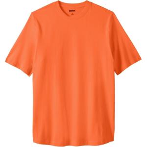 imageKingSize Mens Big ampamp Tall ShrinkLess Lightweight Crewneck TShirtVibrant Orange