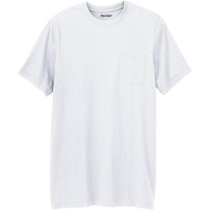 imageKingSize Mens Big ampamp Tall ShrinkLess Lightweight LongerLength Crewneck Pocket TShirtWhite