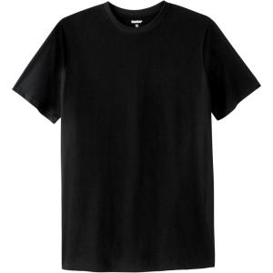 imageKingSize Mens Big ampamp Tall ShrinkLess Lightweight LongerLength Crewneck TShirtBlack