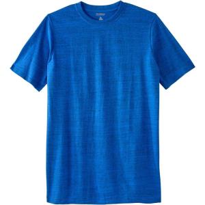 imageKingSize Mens Big ampamp Tall ShrinkLess Lightweight LongerLength Crewneck TShirtCobalt Marl