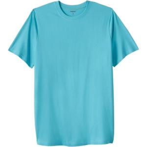 imageKingSize Mens Big ampamp Tall ShrinkLess Lightweight LongerLength Crewneck TShirtMaui Blue