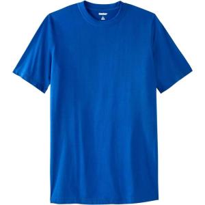 imageKingSize Mens Big ampamp Tall ShrinkLess Lightweight LongerLength Crewneck TShirtRoyal Blue