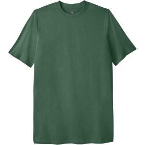 imageKingSize Mens Big ampamp Tall ShrinkLess Lightweight LongerLength Crewneck TShirtVintage Green