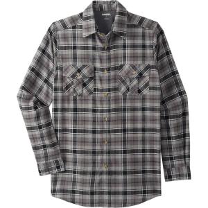 imageKingSize Mens Big ampamp Tall Signature Plaid Flannel ShirtBlack Plaid