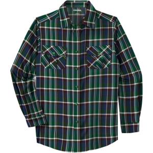 imageKingSize Mens Big ampamp Tall Signature Plaid Flannel ShirtHunter Plaid