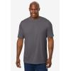 imageKingSize Mens Big ampamp Tall No Sweat Crewneck TeeCharcoal