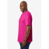 imageKingSize Mens Big ampamp Tall No Sweat Crewneck TeeElectric Pink