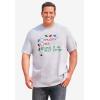 imageKingSize Mens Big ampamp Tall Seasonal Graphic TeeClown Attack