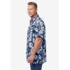 imageKingSize Mens Big ampamp Tall ShortSleeve Linen ShirtBlack Floral