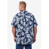 imageKingSize Mens Big ampamp Tall ShortSleeve Linen ShirtBlack Floral