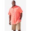 imageKingSize Mens Big ampamp Tall ShortSleeve Linen ShirtGunmetal