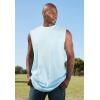 imageKingSize Mens Big ampamp Tall ShrinkLess LongerLength Lightweight Muscle Pocket TeeElectric Turquoise