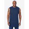 imageKingSize Mens Big ampamp Tall ShrinkLess LongerLength Lightweight Muscle Pocket TeeHeather Slate Blue