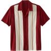 imageKingSize Mens Big ampamp Tall Colorblock Camp ShirtRich Burgundy Colorblock