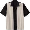 imageKingSize Mens Big ampamp Tall Colorblock Camp ShirtStone Colorblock