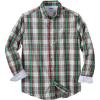 imageKingSize Mens Big ampamp Tall Long Sleeve WrinkleFree Plaid ShirtCream Multi Plaid