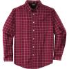 imageKingSize Mens Big ampamp Tall Long Sleeve WrinkleFree Plaid ShirtRich Burgundy Plaid