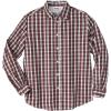 imageKingSize Mens Big ampamp Tall Long Sleeve WrinkleFree Plaid ShirtSmall White Tartan
