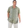 imageKingSize Mens Big ampamp Tall Short Sleeve Island ShirtSafari Green Leaf