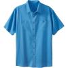 imageKingSize Mens Big ampamp Tall ShortSleeve Linen ShirtPacific Blue