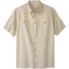 imageKingSize Mens Big ampamp Tall ShortSleeve Linen ShirtStone