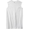 imageKingSize Mens Big ampamp Tall ShrinkLess LongerLength Lightweight Muscle Pocket TeeWhite