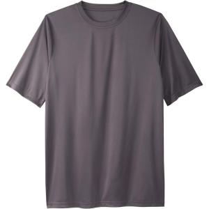 imageKingSize Mens Big ampamp Tall No Sweat Crewneck TeeCharcoal