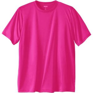 imageKingSize Mens Big ampamp Tall No Sweat Crewneck TeeElectric Pink