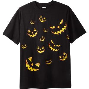 imageKingSize Mens Big ampamp Tall Seasonal Graphic TeeScary Pumpkin