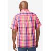 imageKingSize Mens Big ampamp Tall ShortSleeve Plaid Sport ShirtPink Plaid