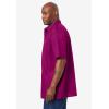 imageKingSize Mens Big ampamp Tall ShortSleeve Pocket Sport ShirtDark Magenta