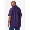 imageKingSize Mens Big ampamp Tall ShortSleeve Pocket Sport ShirtDark Purple