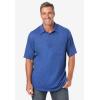 imageKingSize Mens Big ampamp Tall ShrinkLess Lightweight Polo TShirtHeather Charcoal