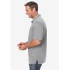 imageKingSize Mens Big ampamp Tall ShrinkLess Lightweight Polo TShirtHeather Grey