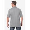 imageKingSize Mens Big ampamp Tall ShrinkLess Lightweight Polo TShirtHeather Grey