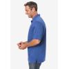 imageKingSize Mens Big ampamp Tall ShrinkLess Lightweight Polo TShirtHeather Navy