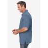 imageKingSize Mens Big ampamp Tall ShrinkLess Lightweight Polo TShirtHeather Slate Blue