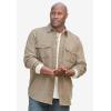 imageKingSize Mens Big ampamp Tall Signature Solid Flannel ShirtChamois