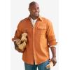 imageKingSize Mens Big ampamp Tall Signature Solid Flannel ShirtChamois