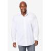 imageKingSize Mens Big ampamp Tall Tall The NoTuck Casual ShirtWhite