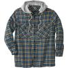 imageKingSize Mens Big ampamp Tall Removable Hood Lightweight Shirtjacket  2XL Gold Check