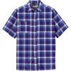 imageKingSize Mens Big ampamp Tall ShortSleeve Plaid Sport ShirtDark Purple Plaid